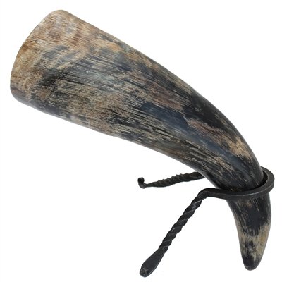 Viking Distressed Raider Viking Horn with Rack