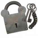 Tower of London Iron Prison Padlock with Keys