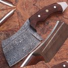 1095 Damascus Steel Butchers Knife High Carbon Cutlery