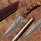 Exclusive Damascus Bowie knife Limited Edition