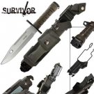Survivor Special Ops Military Bayonet Knife Silver