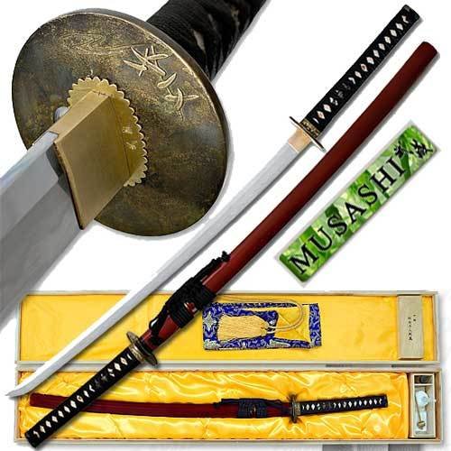 Musashi - Kobuse Folded - San Mai Katana Sword - Koi Bamboo