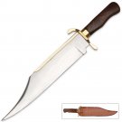 Primitive Bowie Wood Handle 18 Inch Overall