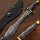 Ranger Bowie Knife - Custom Made Damascus 16 in blade length