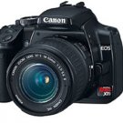 black Canon Rebel XTi DSLR Camera with EF-S 18-55mm f/3.5-5.6 Lens