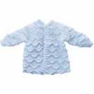Crochet baby BOY sweater with pearl buttons newborn gift Sale