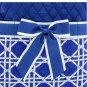 Belvah blue and white quilted 3 piece baby diaper bag QRB(BLWH) baby
