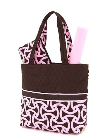 NEW BELVAH (3)PC DIAPER BAG W/ BABY CHANGING PAD QRBN1103L(BRPK) Clearance Sale