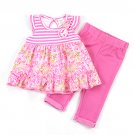 Baby girls 18 months Cutie Pie pink 2pc set pants and top B509