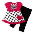 Baby girls size 12 months Weeplay 2 piece leggings set B509 611201527281