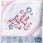 Thank Heaven for Little Girls Hooded Towel Baby Bath Gift Layette Set