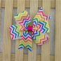 Girls chevron multi-color hairbow hair accessories