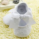 New baby girl's size 12-18 white dress shoes for baptism or Sunday