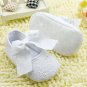 New baby girl's size 3-6 months white dress shoes for baptism or Sunday