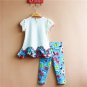 Baby Girls 12 Months Rare Editions Embroidered Owl 2 Piece Leggings Set C-1000