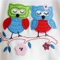 Baby Girls 12 Months Rare Editions Embroidered Owl 2 Piece Leggings Set C-1000