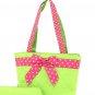 Belvah quilted lime color lunch tote bag QSD27LT19(LMFS) BS500B