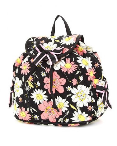 BELVAH QUILTED FLORAL DRAWSTRING BACKPACK QCF2728(BKPK) BS500B