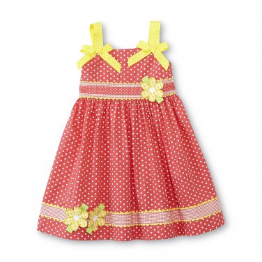 24M Blueberi Boulevard Dress Toddler Girl's Pleated Sundress - Dots 807746352901