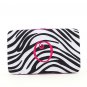 Ladies initial "O" zebra print thick flat wallet MNZ7112(BKFS-O) BS100