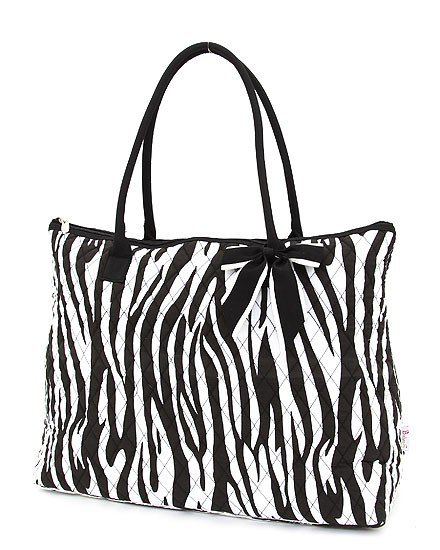 Belvah zebra print large black/white tote bag ZBQ2705(BKBK) handbag ...