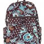 Belvah small quilted floral backpack book bag QF2716(BRTQ) BP05