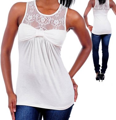 Ladies small beige blouse with lace top women's fashion clothes T1973-S top