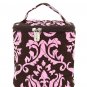 Belvah quilted damask print brown & pink lunch bag box DAQLT13(BRPK) BS399