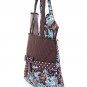 Quilted floral 3 piece diaper bag QF1103L(BRTQ) BS795