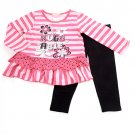 New girls size 2T toddler pink "Huggable" leggings set B559 pants top 887847415132