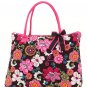 Belvah large floral print tote bag QHF2705(BRFS) handbag purse BS720