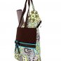 NEW BELVAH QUILTED FLORAL PATTERN 3PC DIAPER BAG QBF1103L(BR) BABY GIFT