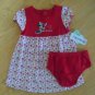 Baby girls size 3-6 months Disney Minnie Mouse dress and diaper cover
