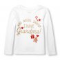 Girls 2T Long Sleeve Glitter 'Who Needs Santa? I Have Grandma!' Christmas 214