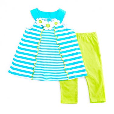 Baby Girl 18 Months Kids Headquarters Stripe Tunic & Capris Set B594 Toddler 882973186871