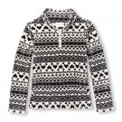 Girls 4T Long Sleeve Fair Isle Print Glacier Fleece Half-Zip Pullover Jacket 414 889705806014