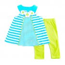 Girls Size 4 Kids Headquarters Stripe Tunic & Capris Set B639 882973187380