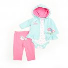 Baby Girls Size 6-9 Months Buster Brown Too Sweet Hoodie Set B640 889320785312 WW