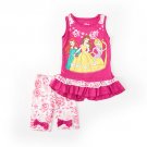 Toddler Girls Size 4 Disney 2pc. Princess Shorts and Top Set 190716260253