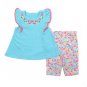 Baby Girls 12 Months Buster Brown 2pc. Pom Pom Trim Shorts & Top Set 889320869678