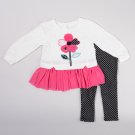 Baby Girls 18 Months Kids Headquarters 2pc. Flower Tunic & Leggings Set 882973882223