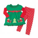 Girls size 5 Good Lad 2pc. Christmas Gingerbread Dress Set 738386311044