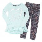Girls Size 10-12 Colette Lilly 2pc. Love Foiled Ruffled Hem Top Set 192832066993