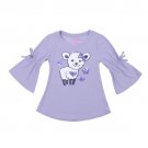 Girls Size 4 Colette Lily Purple Sequin Lamb Elbow Sleeve Top B545 192832104480