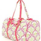 Belvah quilted damask pattern duffle bag gym bag QND2701(LMFS)