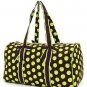 Belvah quilted ladies monogramable polka dot duffle bag gym bag LPDQ1101(BRLM)