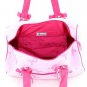 Ladies Quilted monogramable pink ribbon duffle bag QBC2701(PK) cancer awareness
