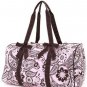 Ladies Belvah quilted paisley & floral pattern duffle bag gym bag QPF2701(PKBR) BS765