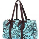 Ladies Belvah quilted paisley & floral pattern duffle bag gym bag QPF2701(TQBR) BS765
