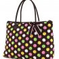 Belvah quilted polka dot print large tote bag LPDQ2705(BRMT) handbag purse